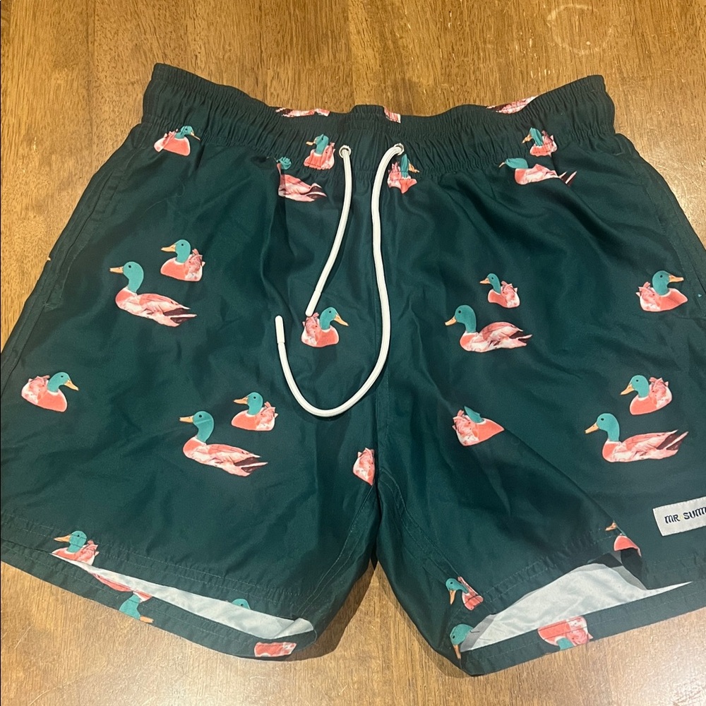 Duck Print Swim Shorts